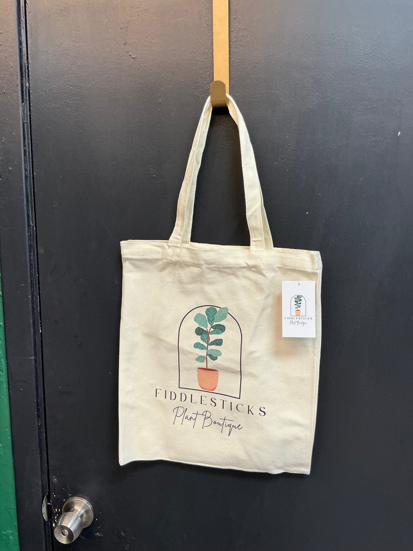 Fiddlesticks Canvas Tote