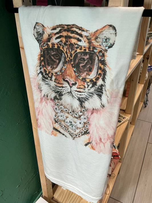 Rhinestone Tiger Shirt