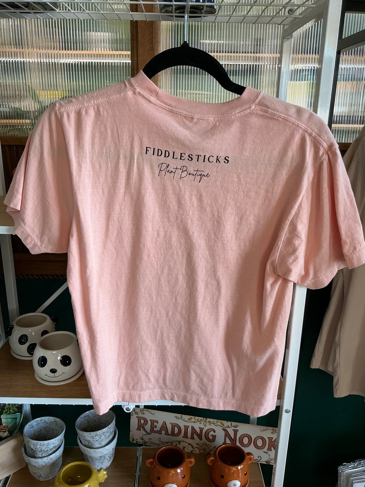 Fiddlesticks Pink Cropped Shirt