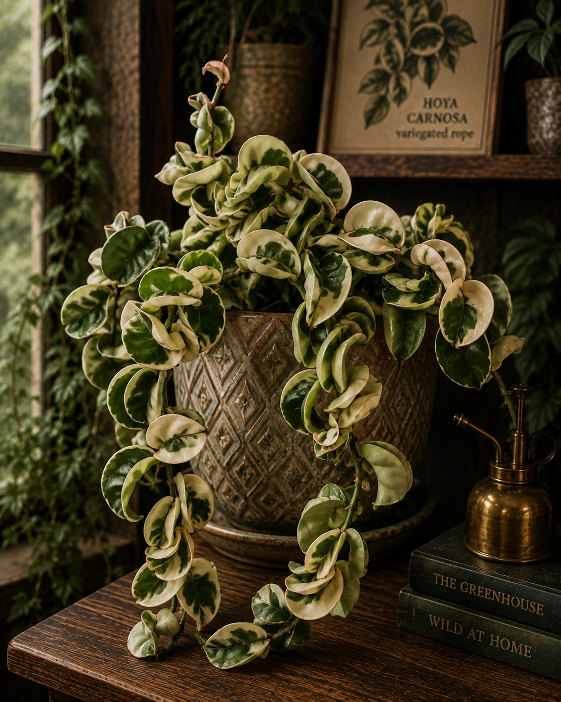 Hoya Compacta “Variegated Rope”